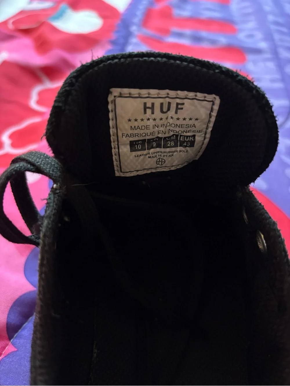 HUF x FTP shoes Size 10